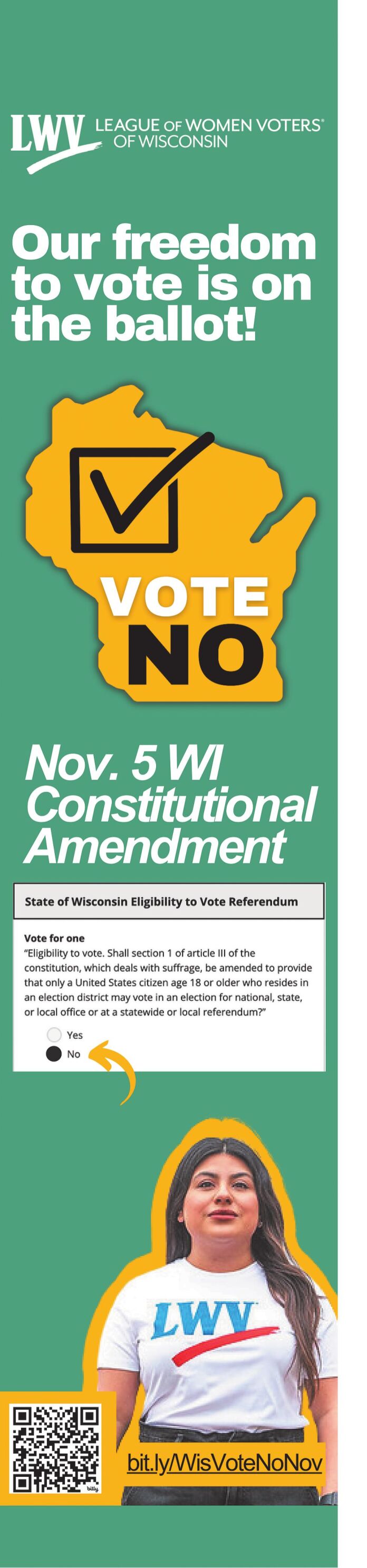 LEAGUE OF WOMEN VOTERS - WISCONSIN - Ad from 2024-11-05